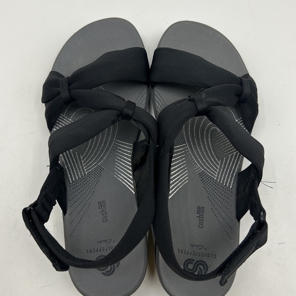 CLARKS CLOUDSTEPPERS ARLA PRIMROSE BLACK SLINGBACK SANDALS WOMEN SIZE 8 AND 12 - Picture 3 of 13